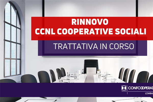 Rinnovo CCNL cooperative sociali, trattativa in corso